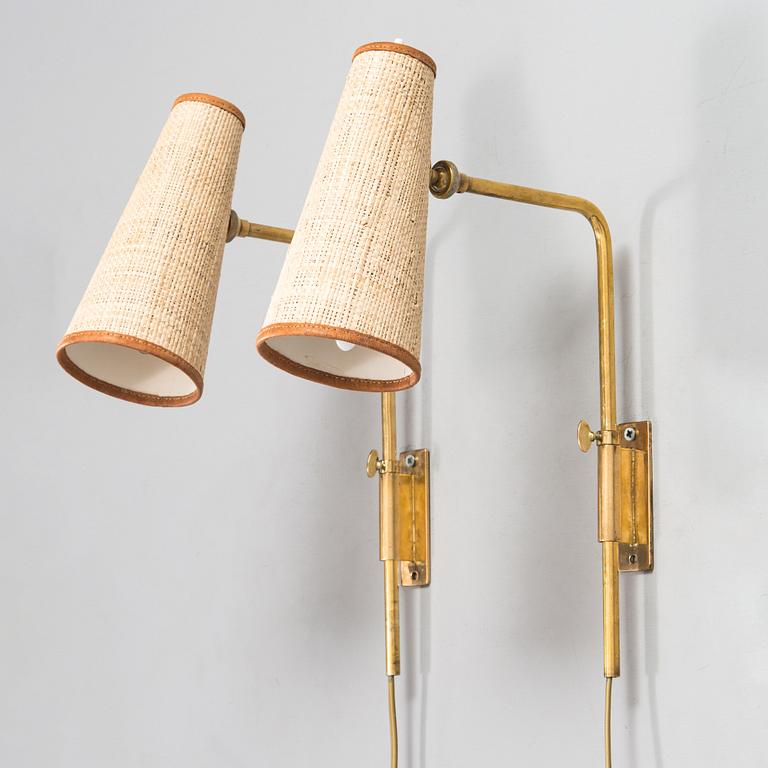 Paavo Tynell, a pair of early 1950's wall lights for Taito.