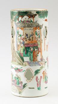 PERUKSTOCK, porslin, Kina, 1800-/1900-tal.