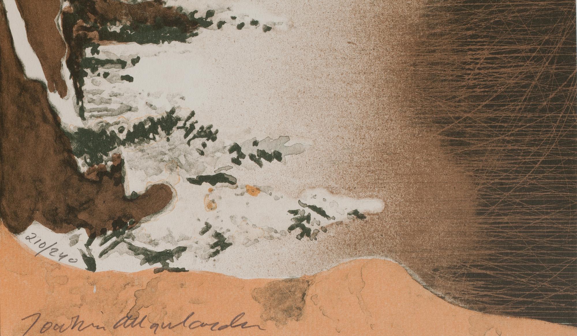 JOAKIM ALLGULANDER, färglitografi. Numrerad 210/240 och signerad.