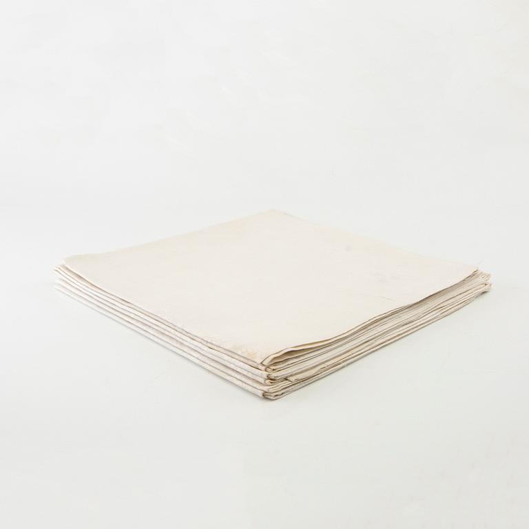 Napkins, 6 pieces, damask, circa 1900.