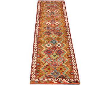 Gallerimatta, kelim, Afghanistan, ca 390 x 80 cm.