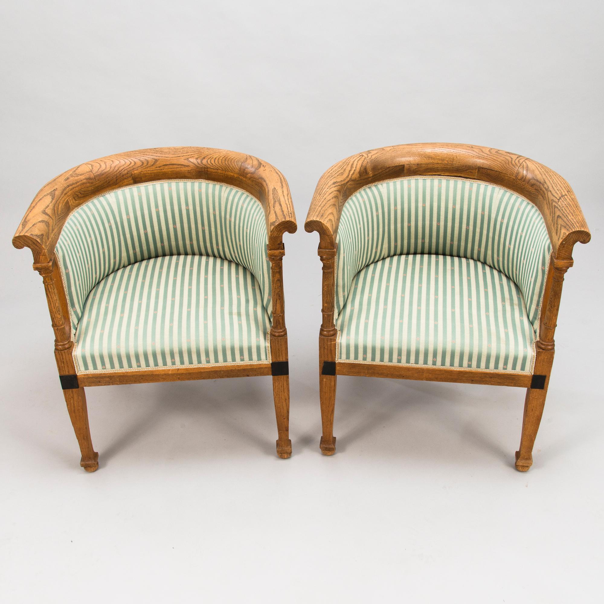 A 1920's 5-piece sofa suite.