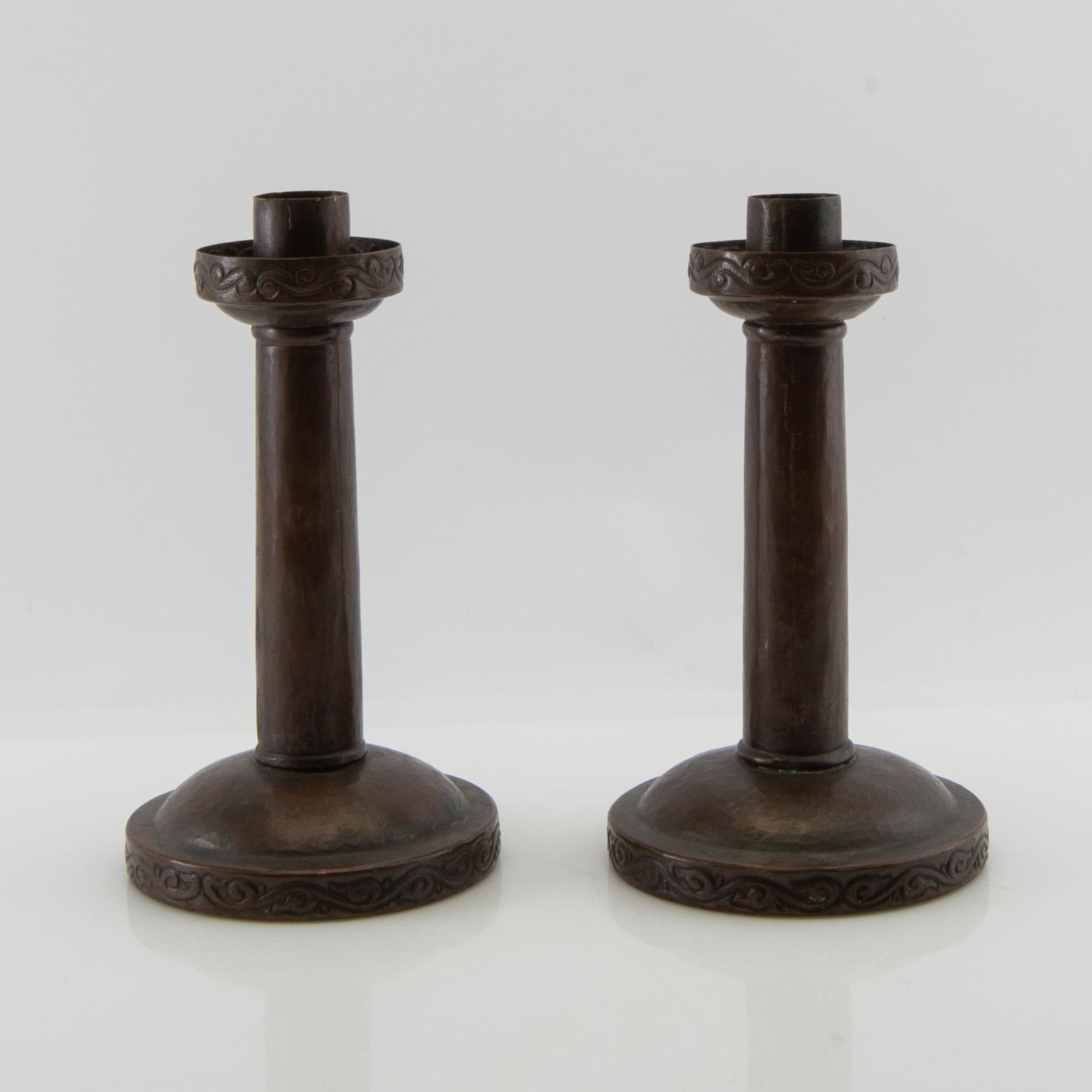 Candelabra, a pair, Art Nouveau, early 20th century.