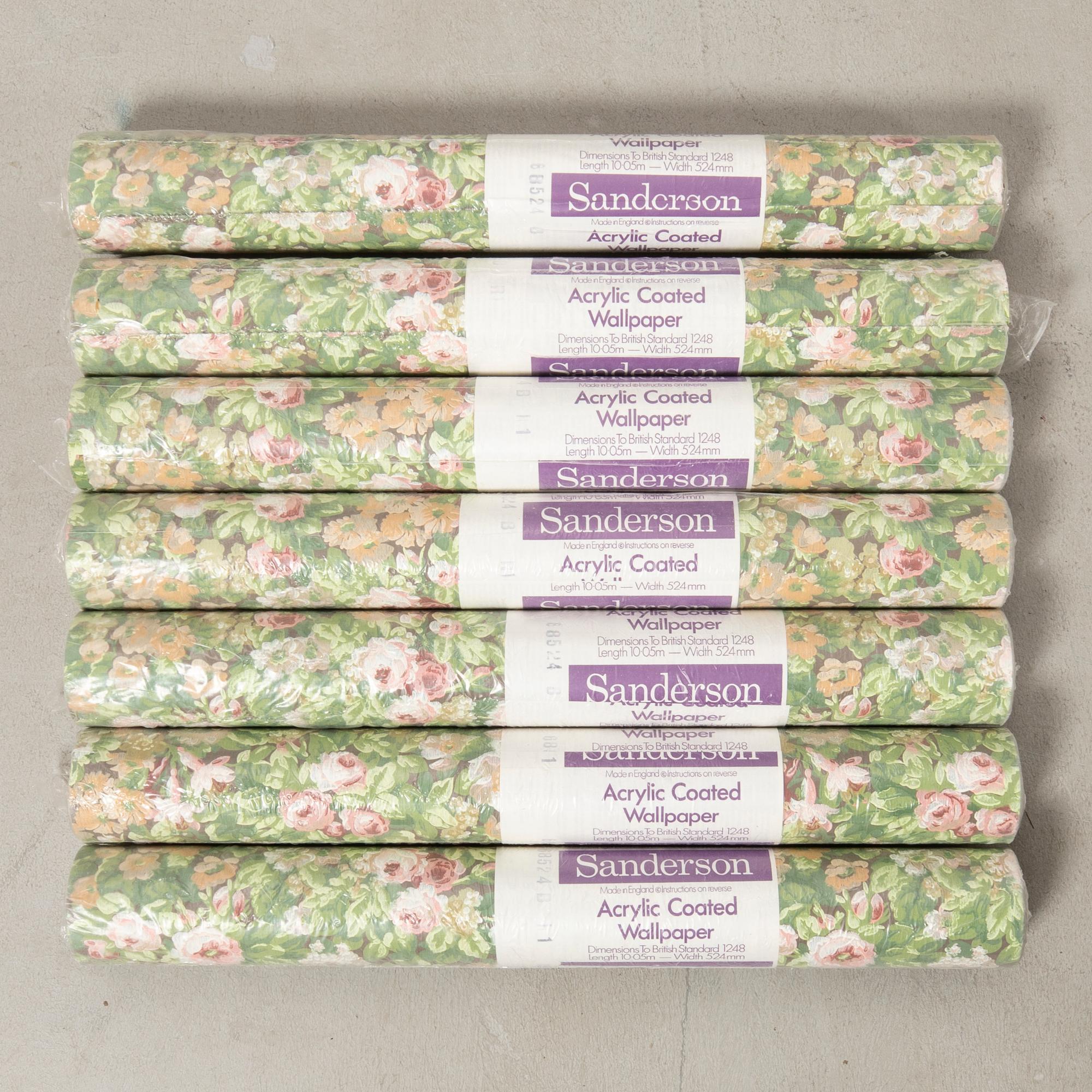 Wallpaper rolls 7 pcs Sanderson England.