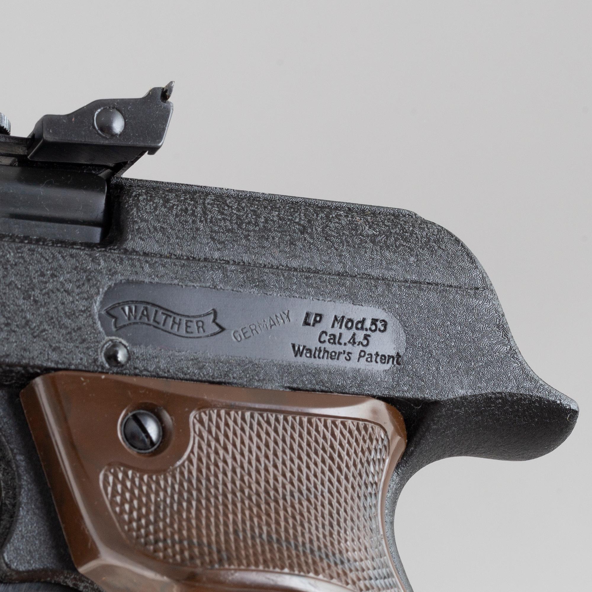 A Walther LP 53 air pistol, second half of the 20th Century.