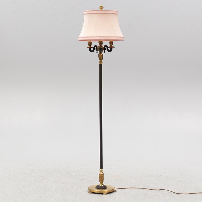 Einar Bäckström's Metal Goods Factory, floor lamp, model 5502, circa mid-20th century.