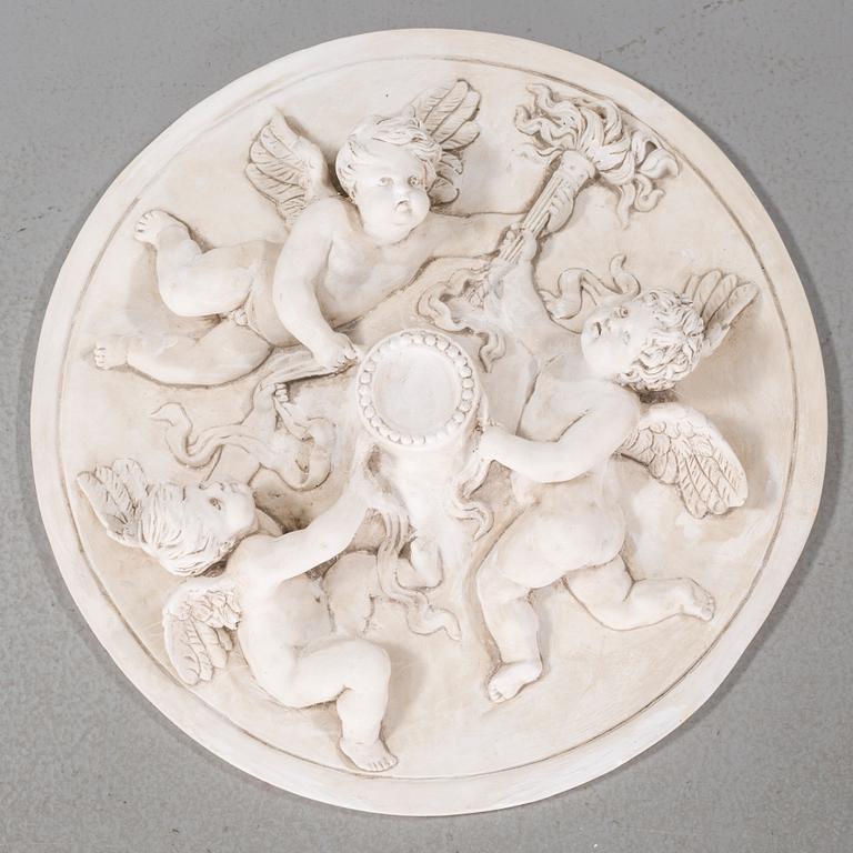 A stucco ornament in plaster, second half of the 20th century.