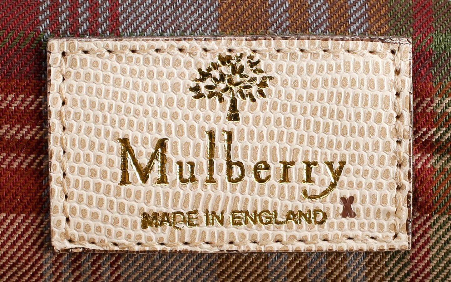 HANDVÄSKA, Mulberry, textil och läder.