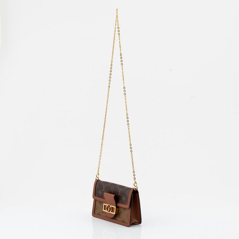 Louis Vuitton, a monogram canvas and brown leather 'Dauphine' bag/chain wallet, 2020.