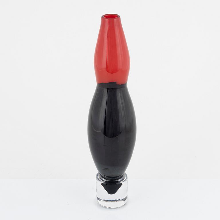 Matz Borgström, a vase, Orrefors, 1987.
