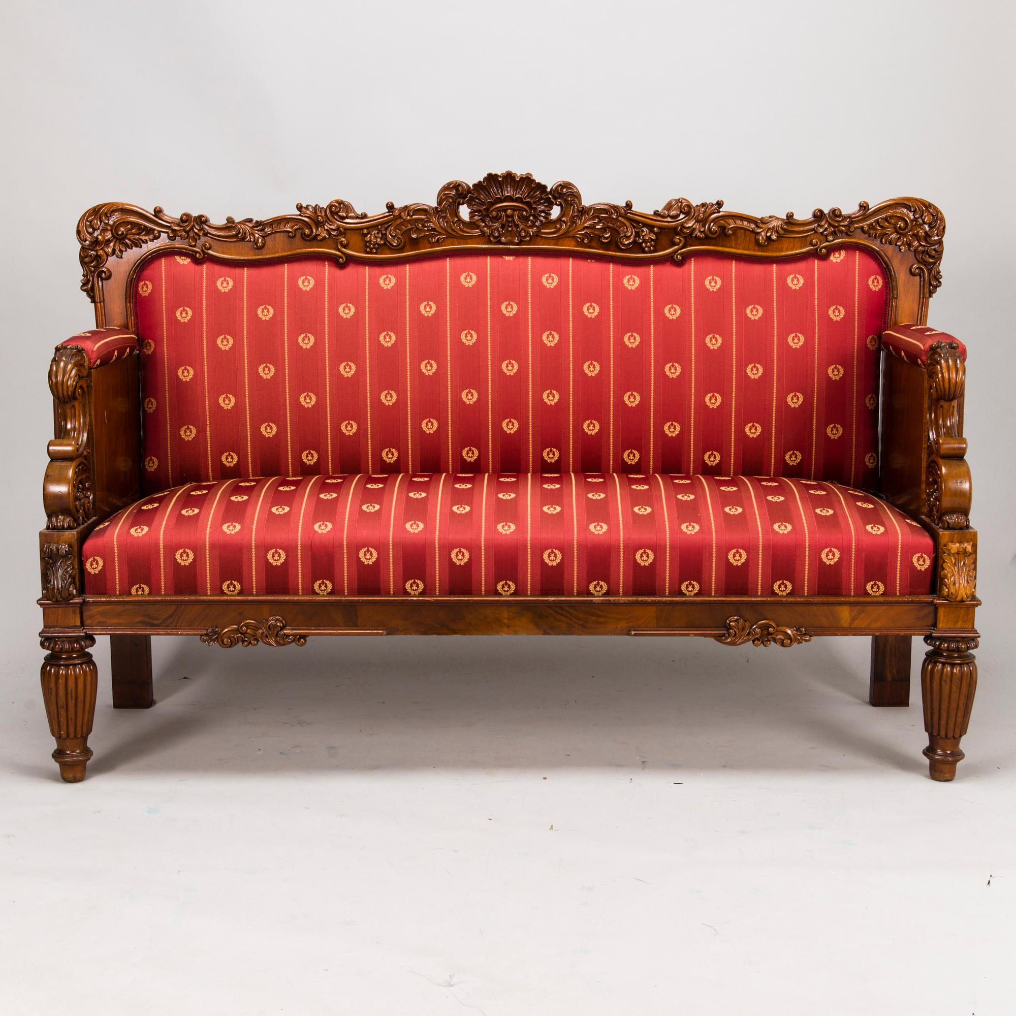 A biedermeier sofa, 19th Century.