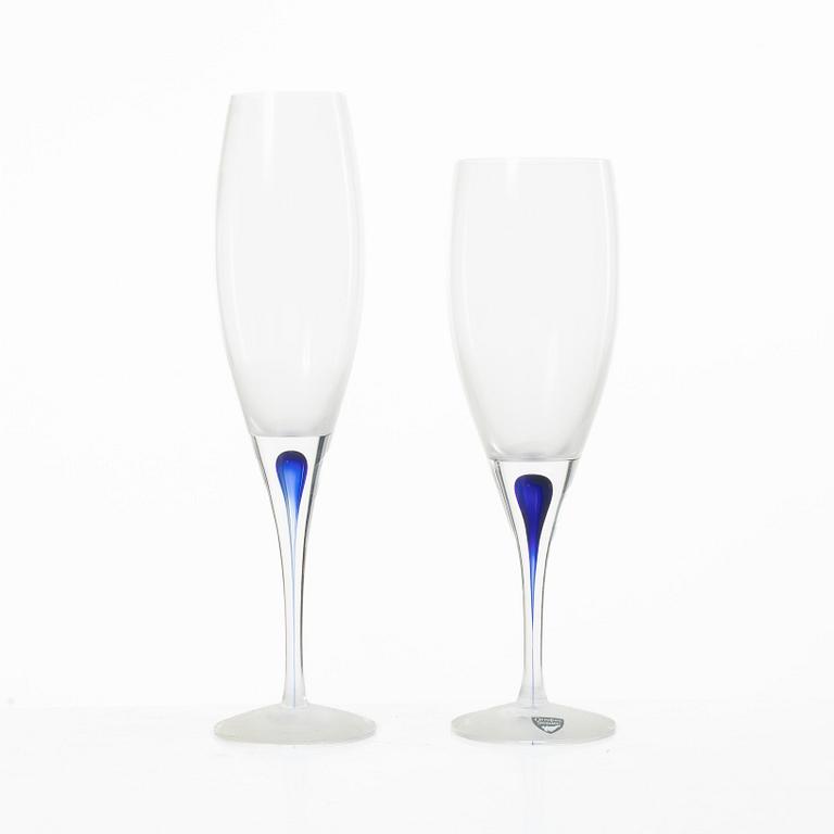 Erika Lagerbielke, A glassware set, 16 pieces, “Intermezzo”, Orrefors.