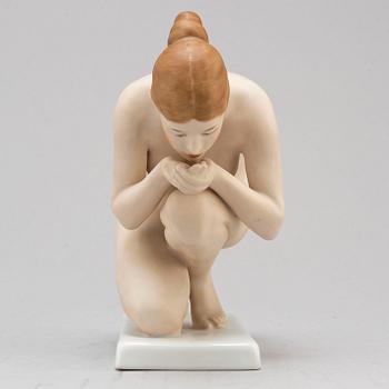 FIGURIN, porslin, Ernst Wenck, Rosenthal, 1900-talets andra kvartal.