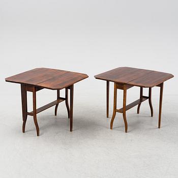 Two gate-leg tables from the first half of the 20th century.