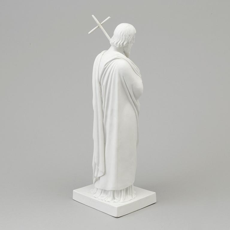 BERTEL THORVALDSEN, efter. SKULPTUR, biskvi. "Aposteln Filippus", Royal Copenhagen, Denmark, 1800-tal.