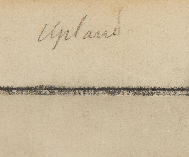 Ulrik Thersner, tuschlavering, daterad 1820.
