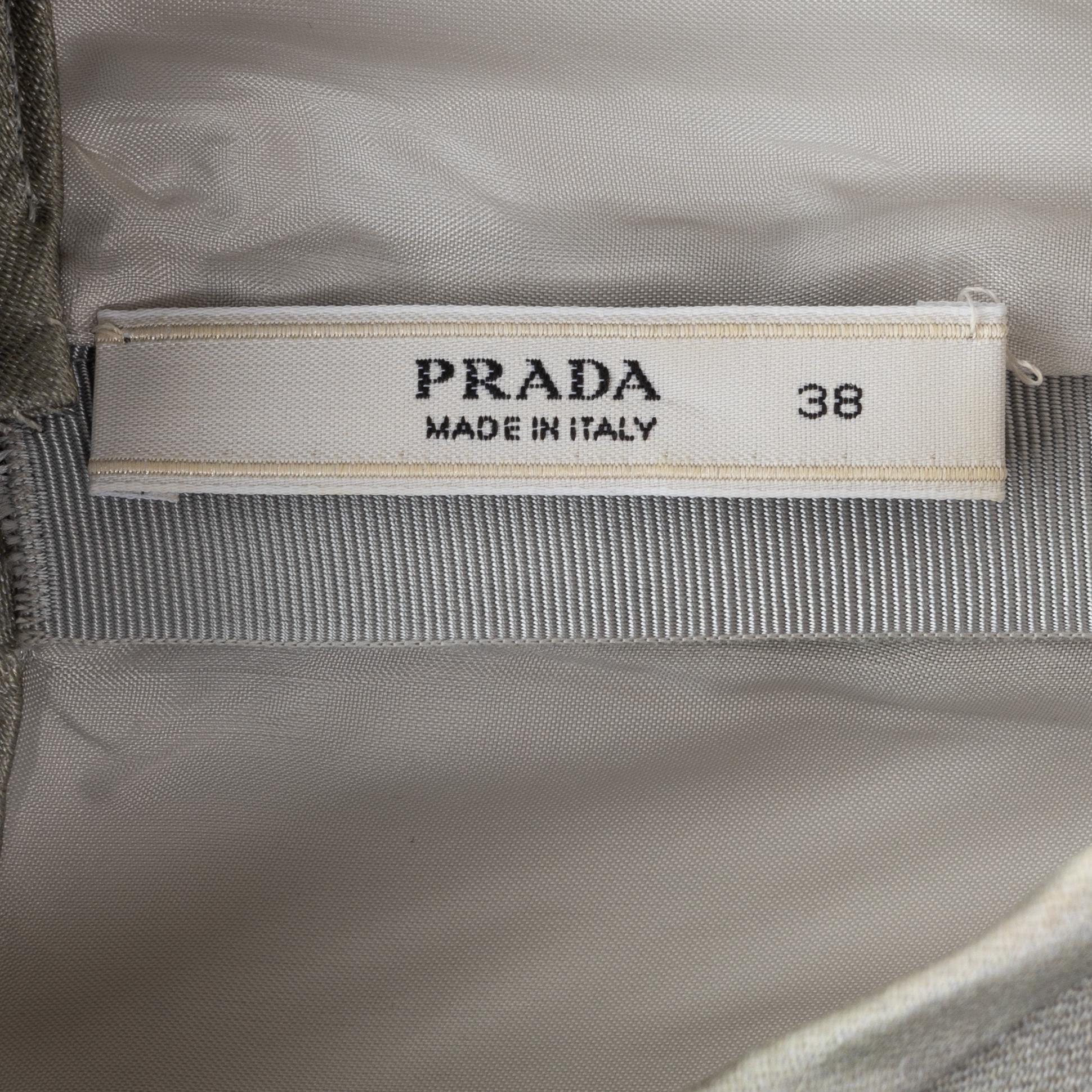Prada, a silk-mix jacket and top, size 38.