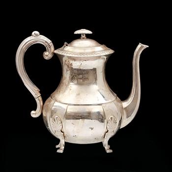 KAFFEKANNA, sterling silver, David Andersen, Norway. 700 g.