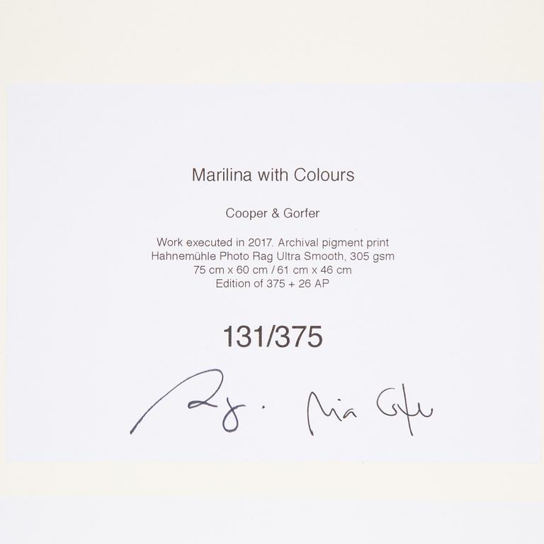 Cooper & Gorfer, "Marilina with Colours".