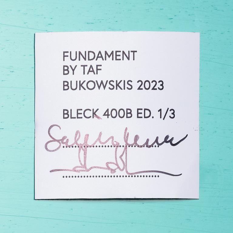 TAF, Gabriella Lenke & Mattias Ståhlbom, "Bleck 400B", table, ed. 1/3.