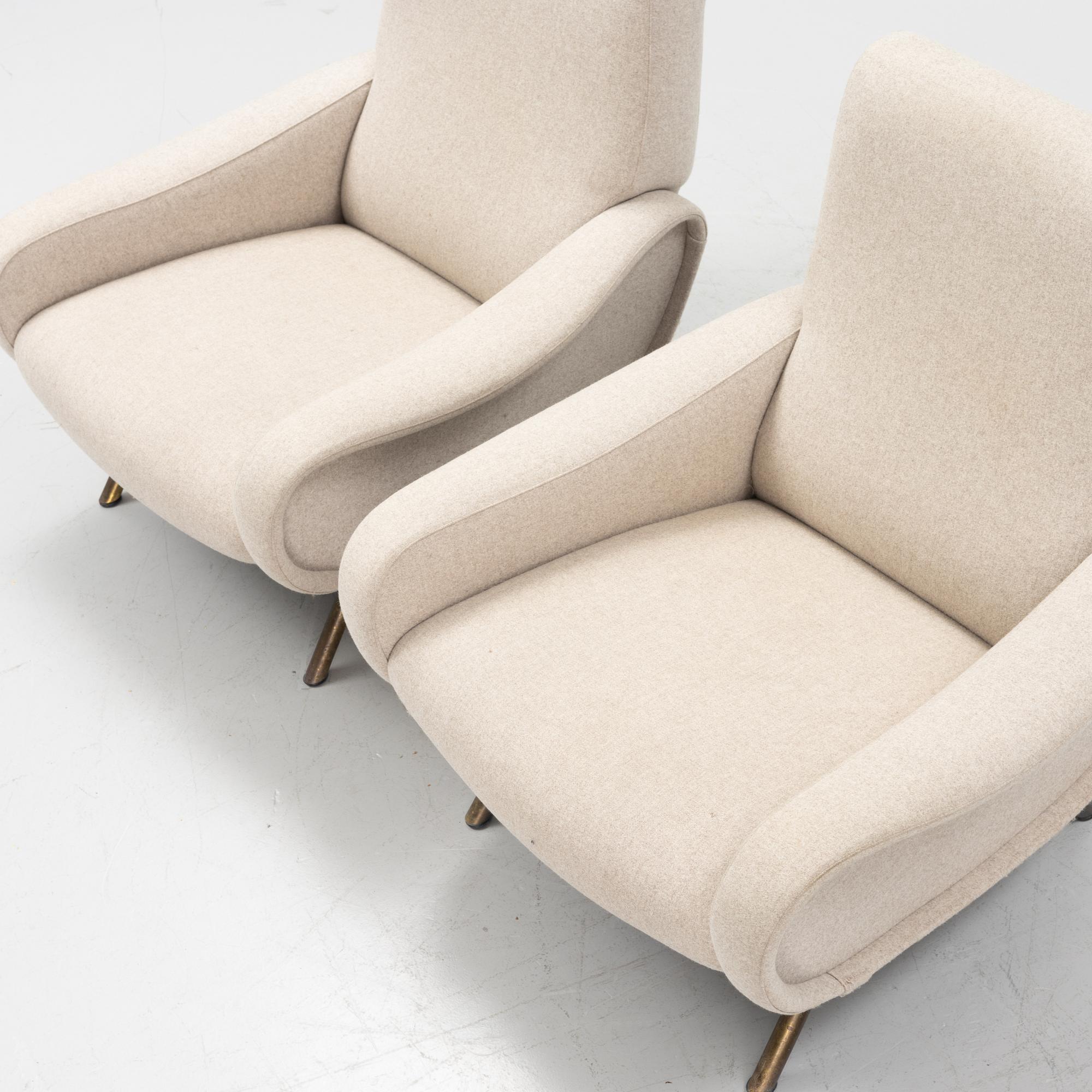 Marco Zanuso, a pair of 'Lady Chairs', Arflex, Italy, post 1951.