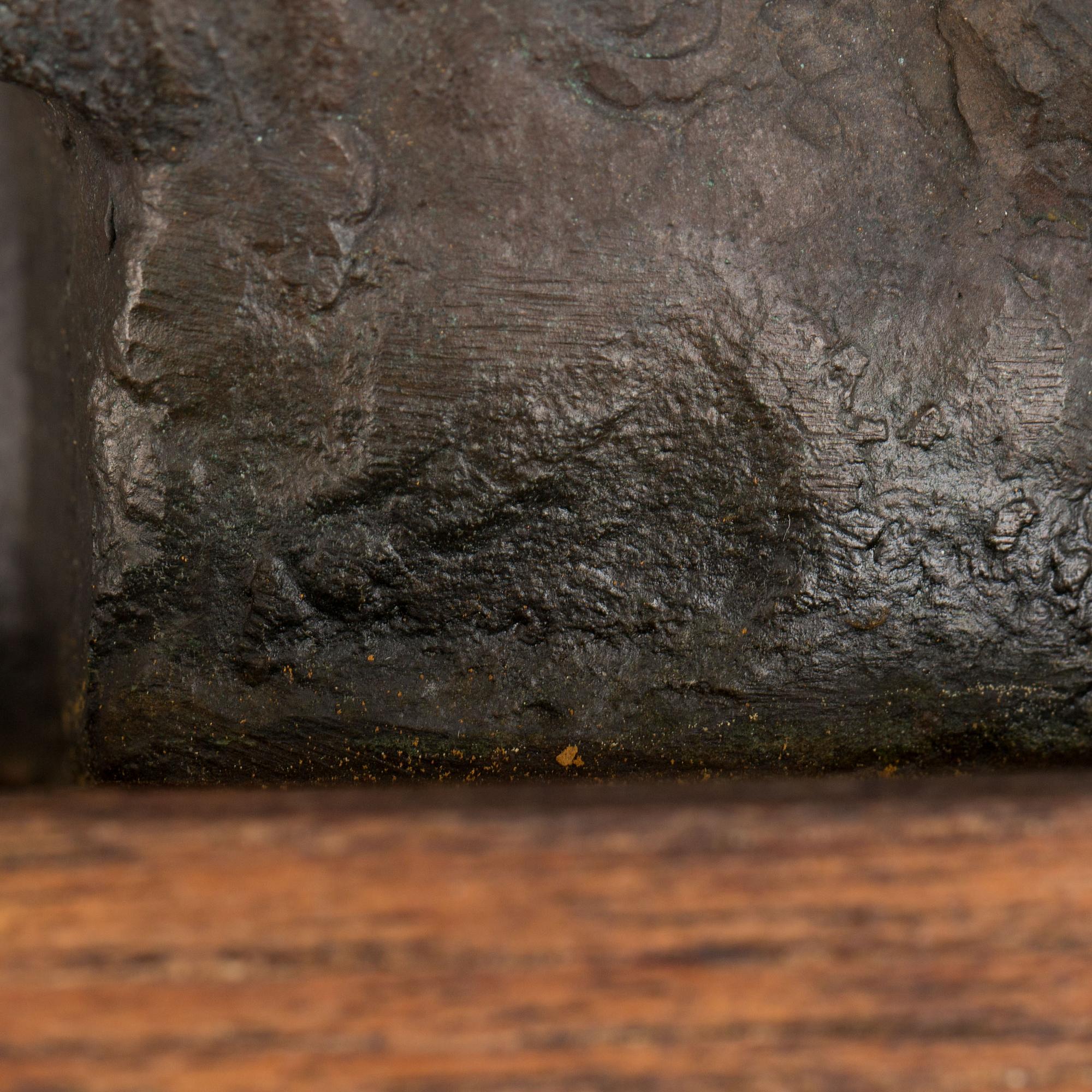 THURE THÖRN, signerad, patinerad brons.