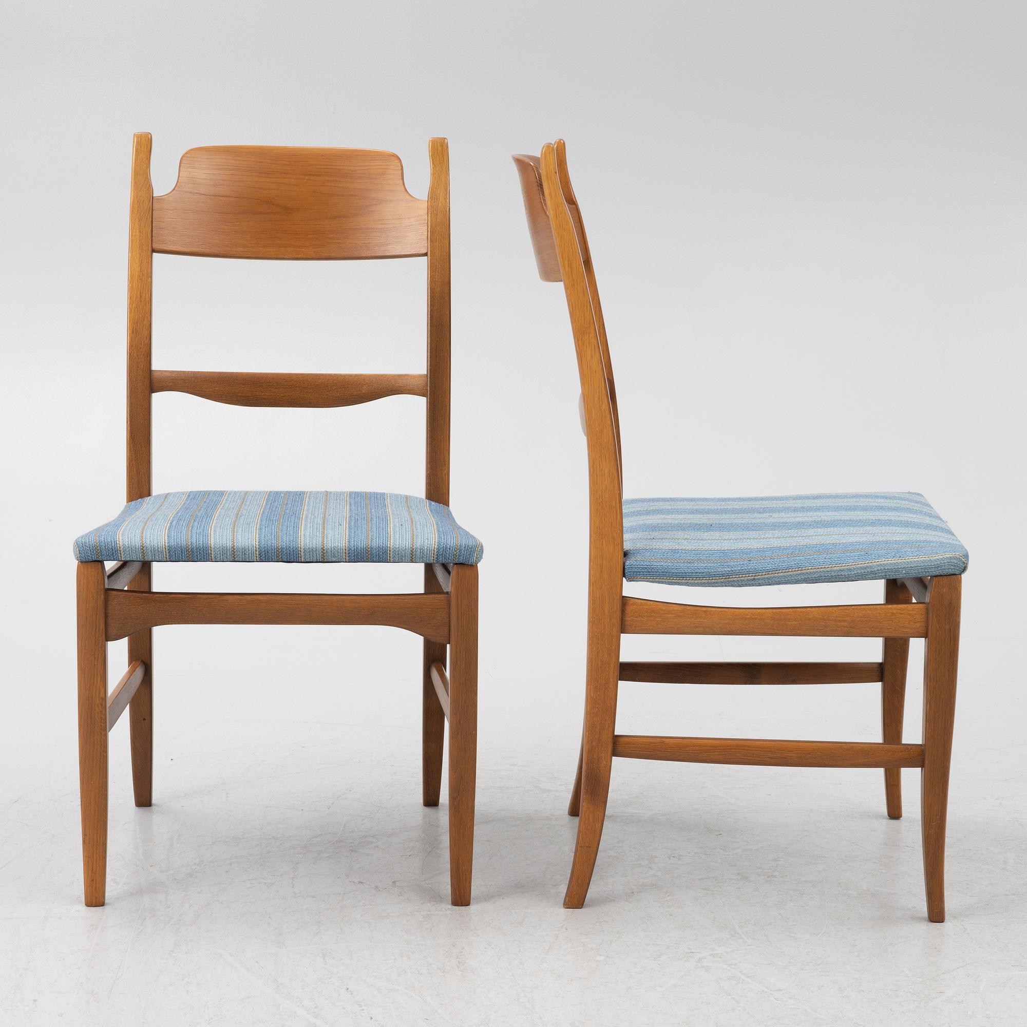 Carl Malmsten, four chairs 'Calmare Nyckel', late 20th century.