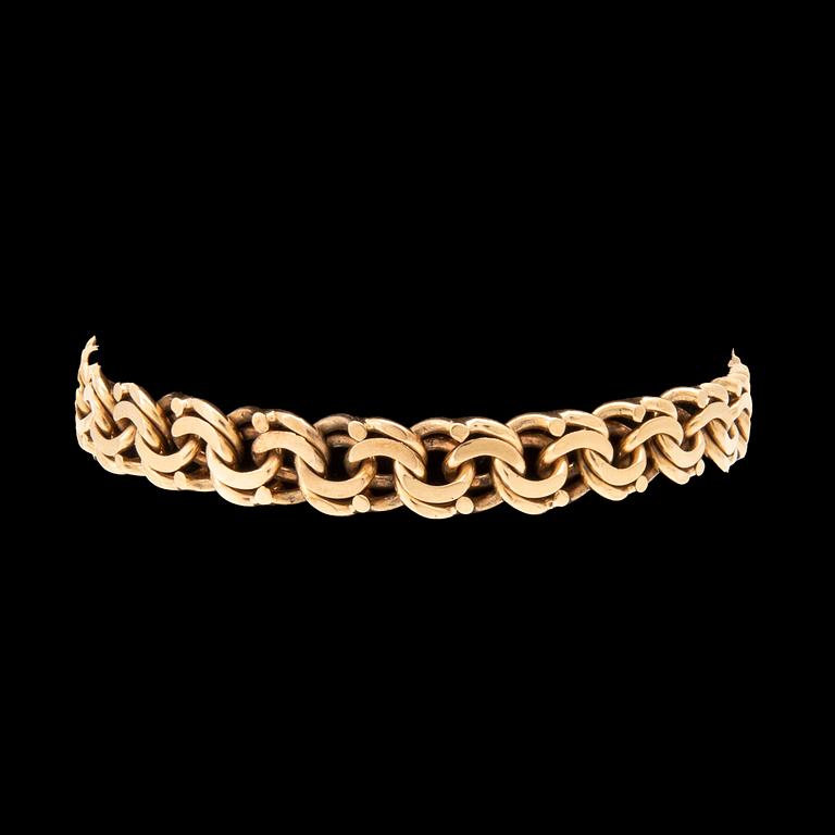 Armband Bismarck-länk 18K guld.