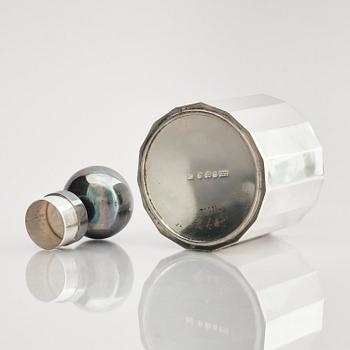 Jan Ante Dahlstedts Silversmedja, a silver decanter with lid, Umeå, Sweden, 1966.