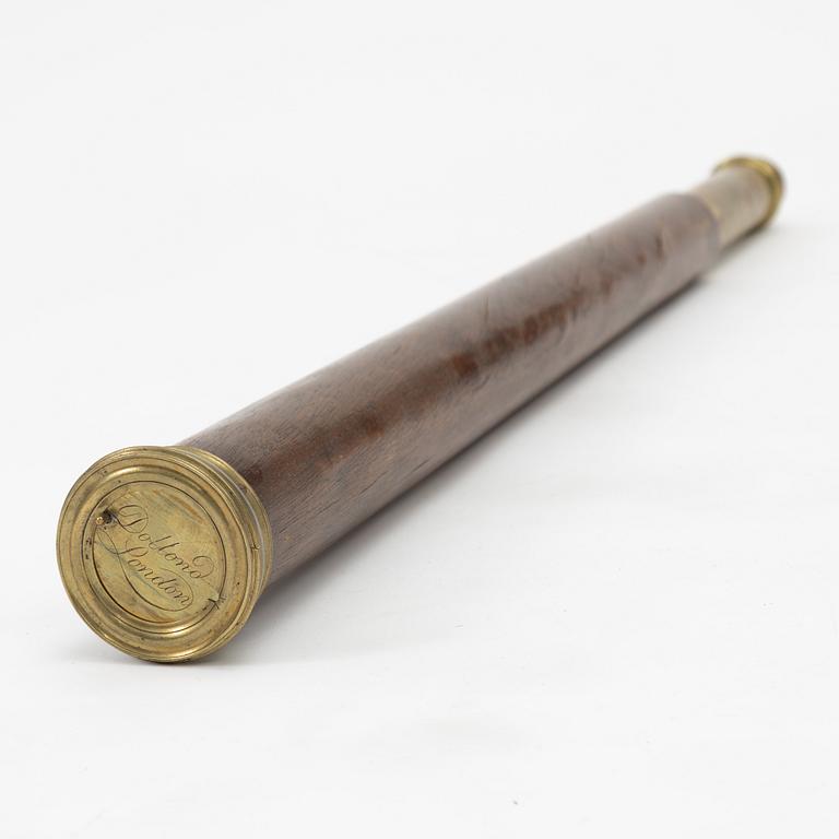 Telescope, marked Dollond, London, 19th century.
