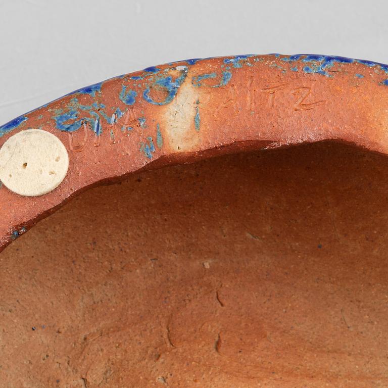 Ulla Kraitz, two stoneware sculptures, own studio, Fogdarp.