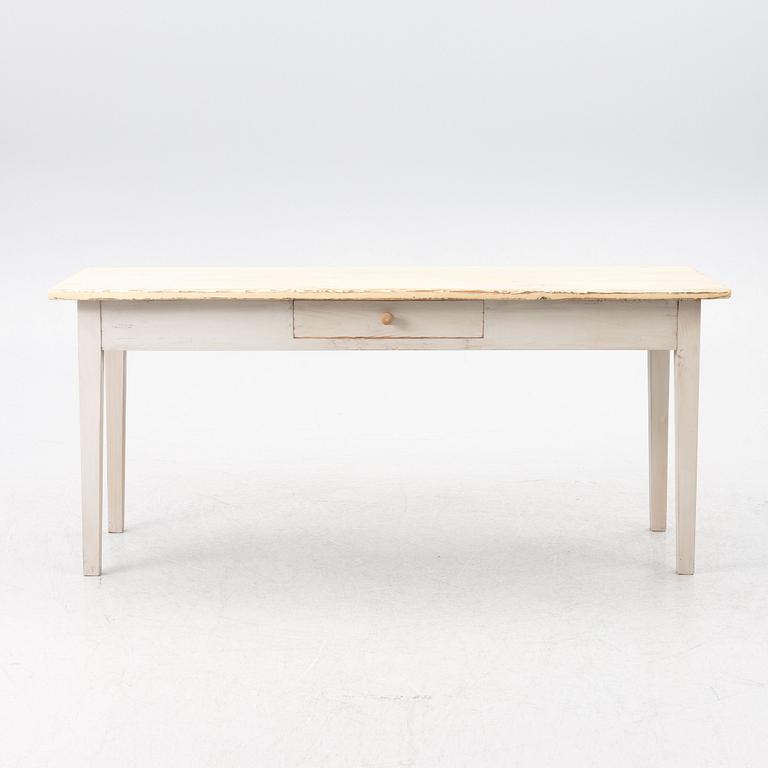 Table, with a drawer.
