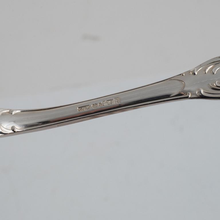 A Swedish Silver Cutlery, model 'Prins Albert', including mark of CG Hallberg, Stockholm 1955 (85 pieces).