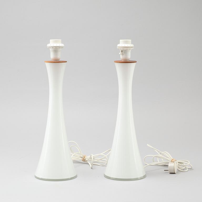 A pair of table lamps by Berndt Nordstedt for Bergboms, model "B-015", third quarter of the 20th century.