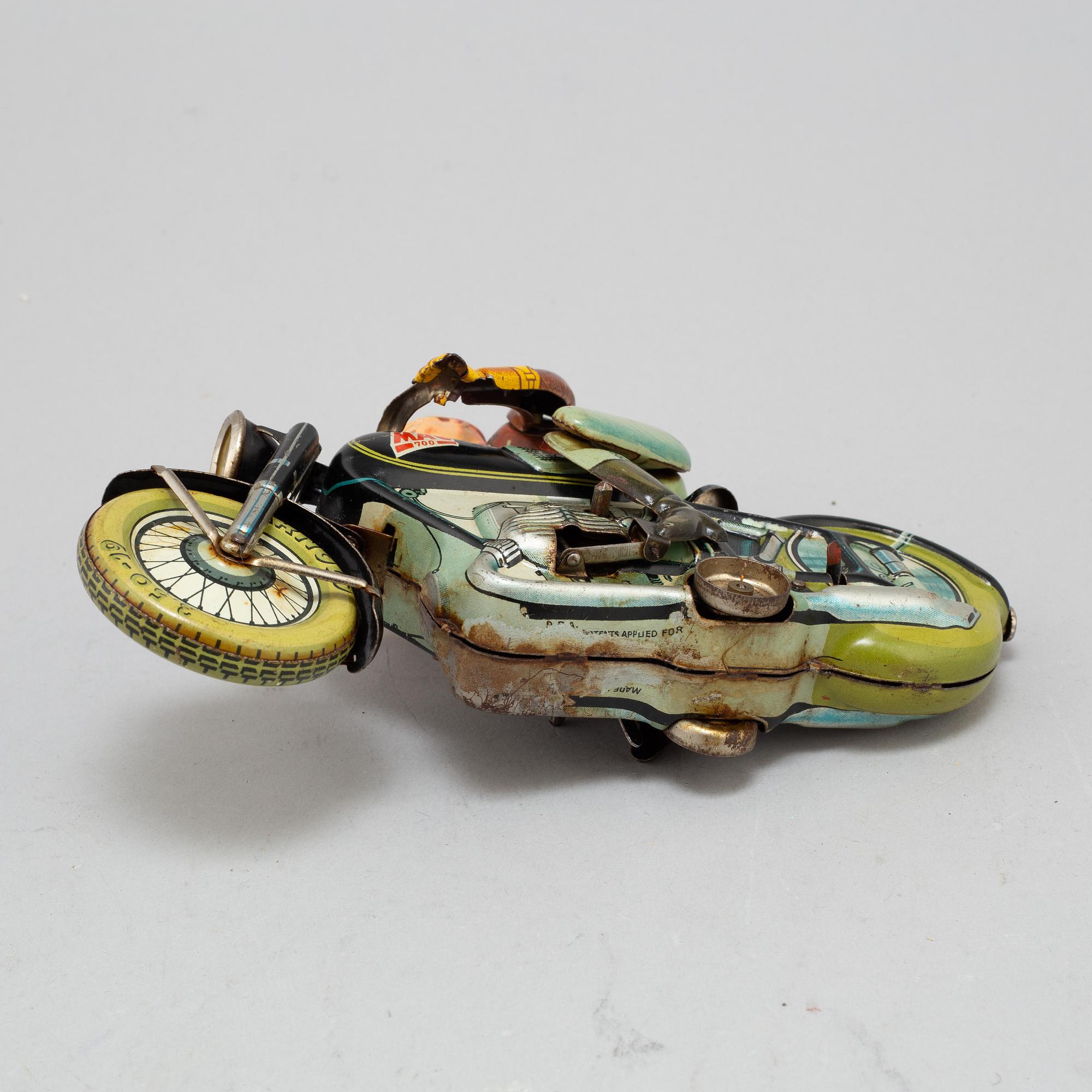 A tinplate Arnold Mac 700 motorcycle, Germany, 1950s.