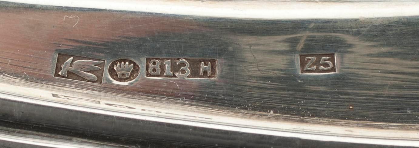 BRICKA, silver, GAB Stockholm 1928. Tot. vikt ca 657 g.