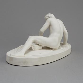 FIGUR, parian, Gustafsberg 1891.