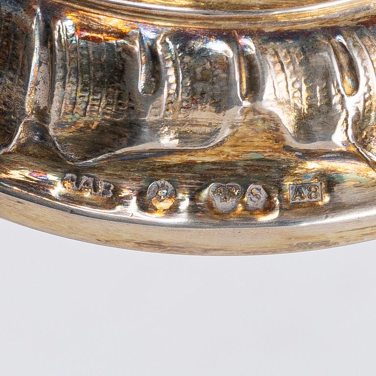 Guldsmedsaktiebolaget (GAB), Cups, a pair, silver, Stockholm 1927 and 1933.