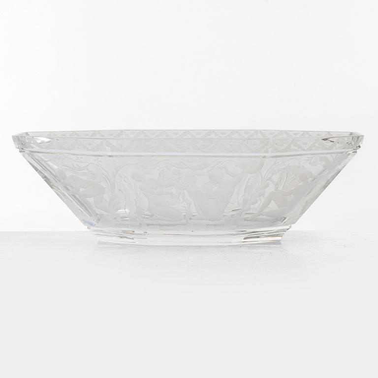 Simon Gate, a 'Paradis' bowl, Orrefors.