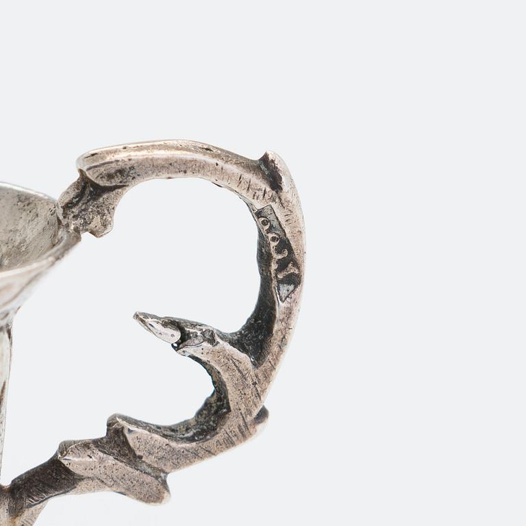 Supkoppar, 2 st, silver, Moskva 1700-tal.