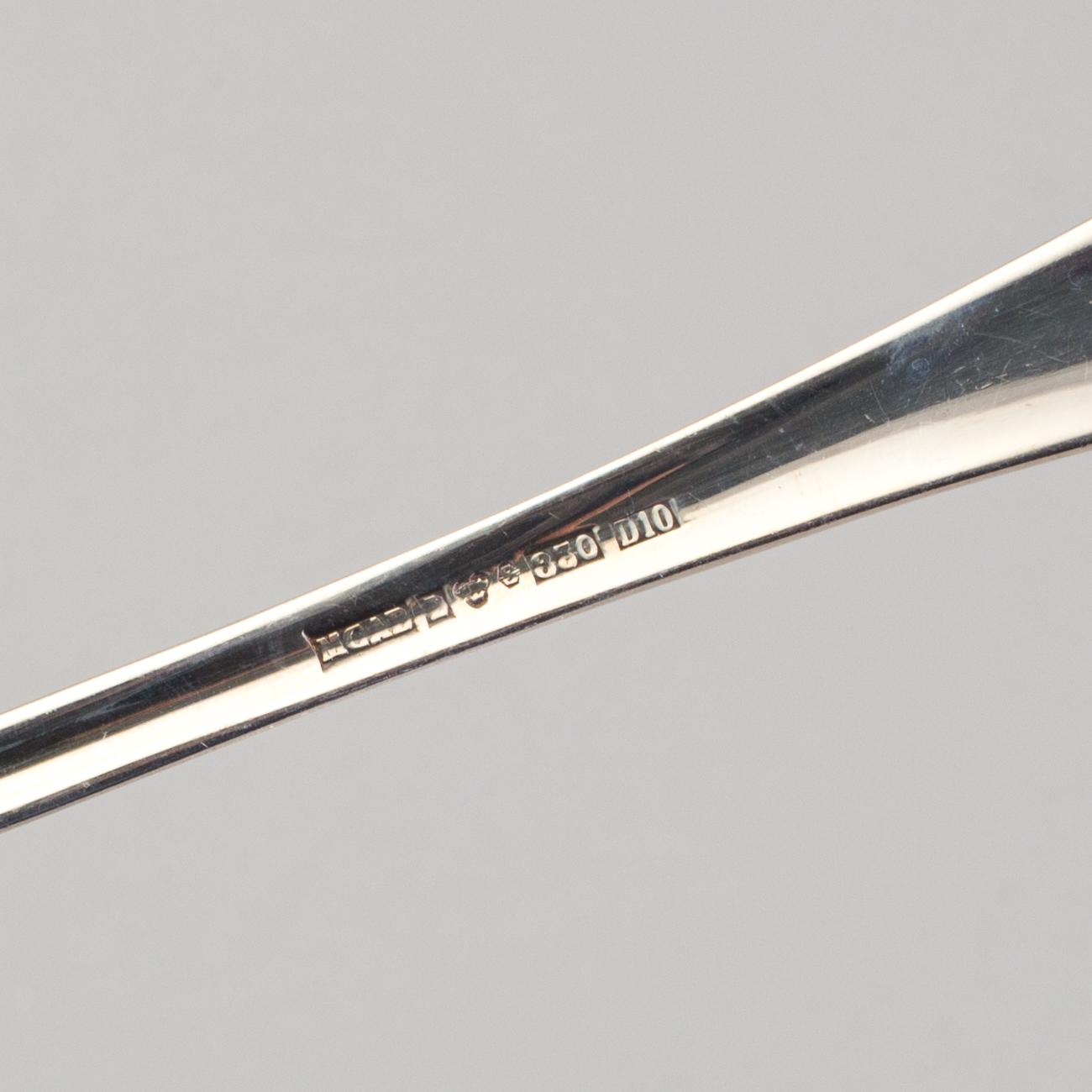 a set of silver cutlery with 72 parts "Sten Sture" by Eric Löfman MGAB 1970. W 3100 g.