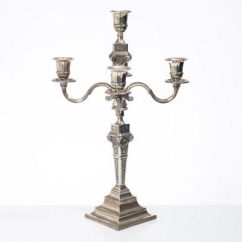 Lale Silverware & Co Ltd, kandelaber, silver, Louis XVI-stil, Istanbul, Turkiet 1900-tal.