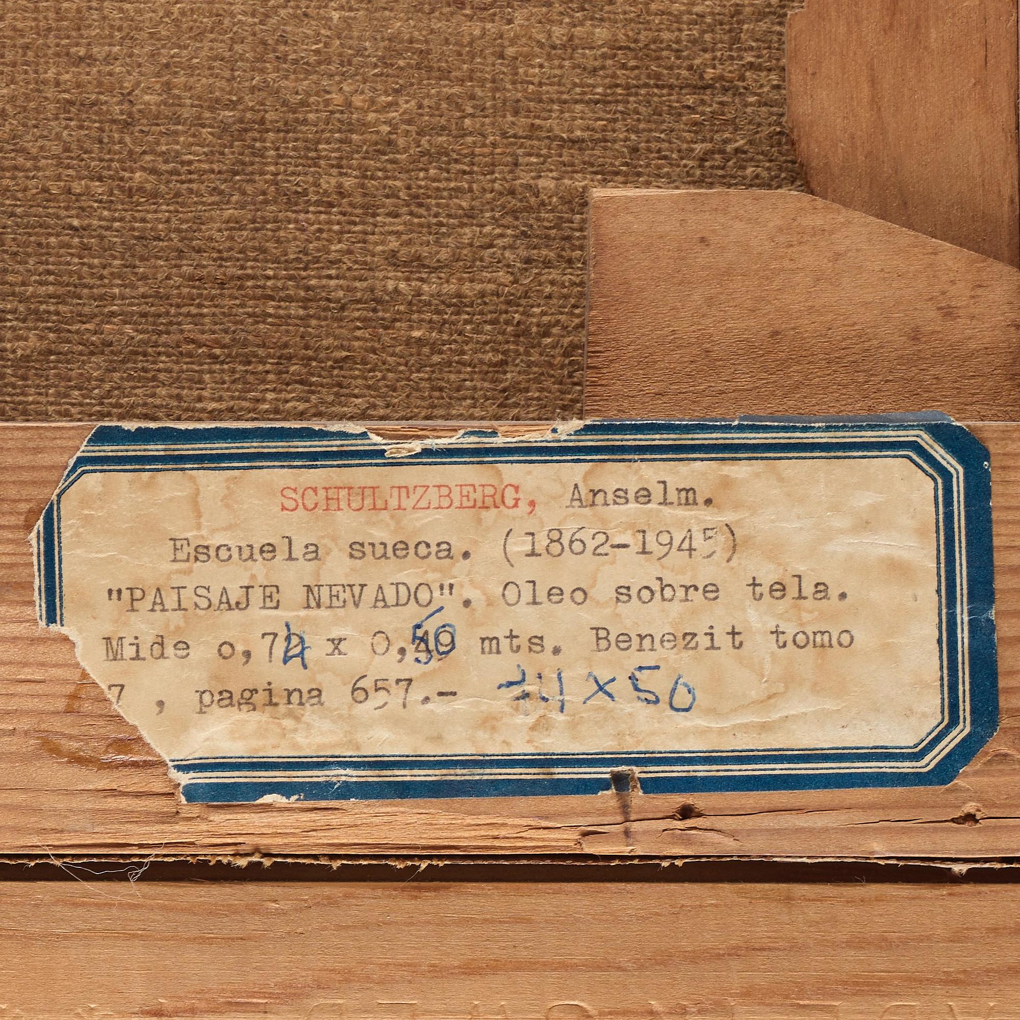 Anshelm Schultzberg, Vinterbild från Stockholms ström.