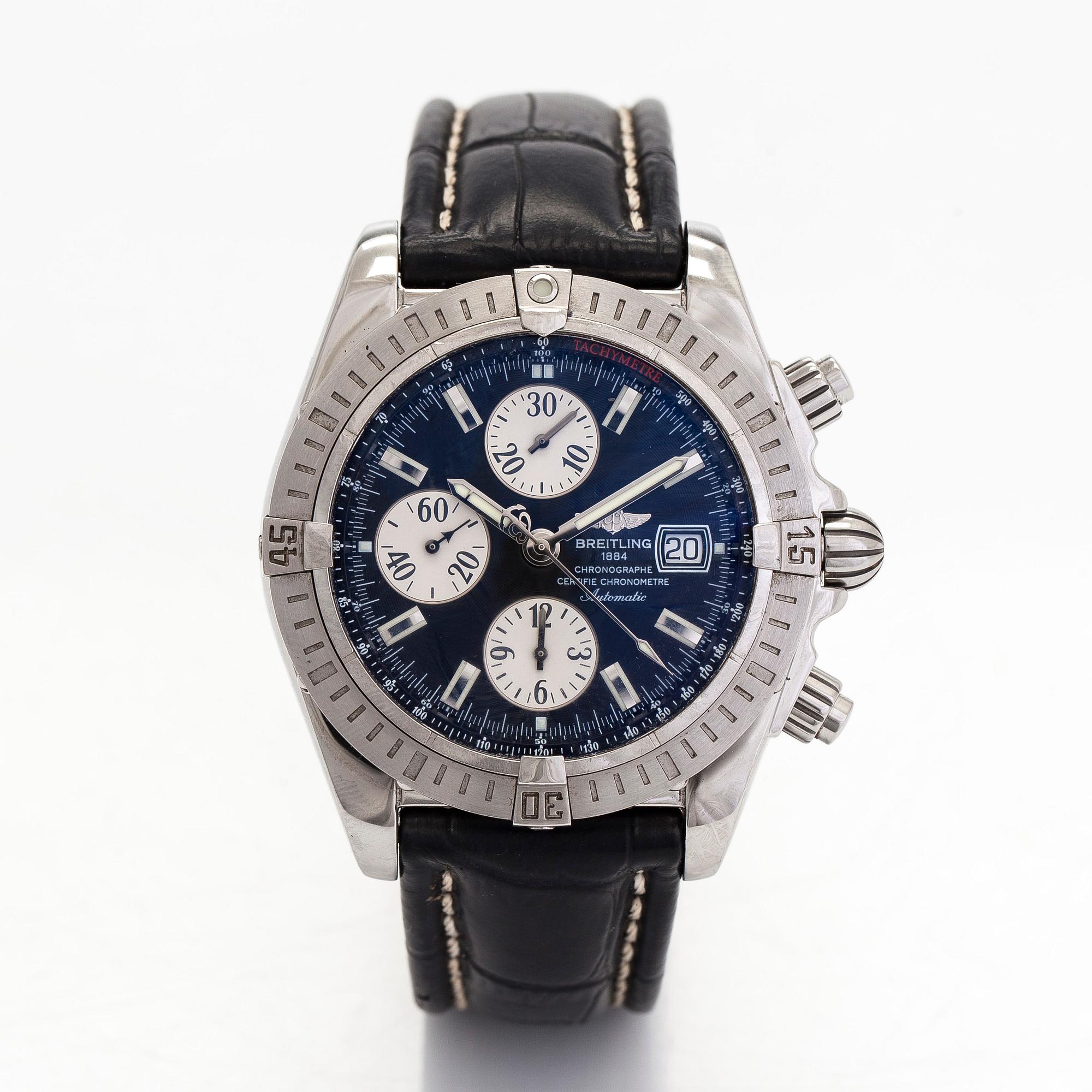 Breitling, Chronomat Evolution, kronografi, rannekello, 43,7 mm.