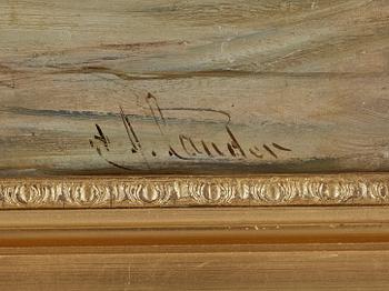 CHARLES JAMES LAUDER, olja på duk, signerad.