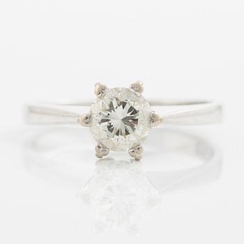 Ring 18K vitguld med briljantslipad diamant 1.07 ct.