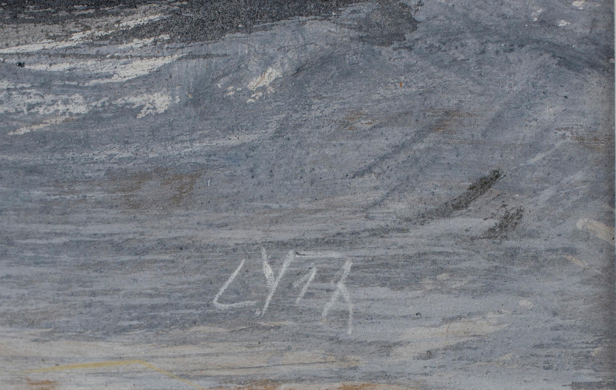 HARALD LYTH, blandteknik på papper, signerad.