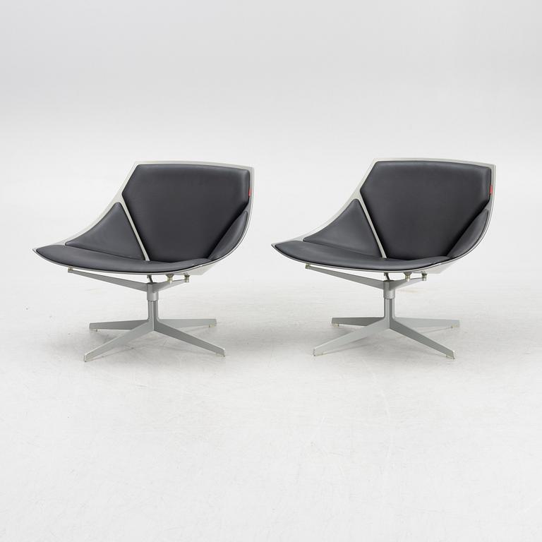 Jurgen Laub & Markus Jehs, chairs, model "JL10", a pair, Fritz Hansen.