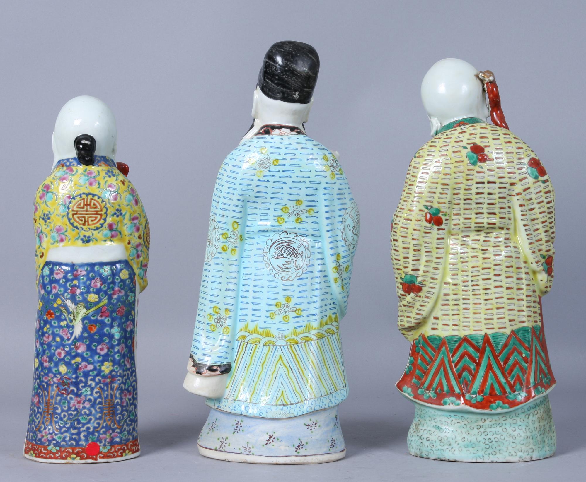 FIGURINER, 3 st, porslin, Kina, 1900-tal.