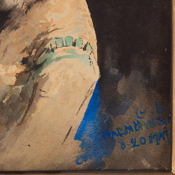 Carl Larsson, Kvinnoporträtt, troligen föreställande Sigrid von Essen.